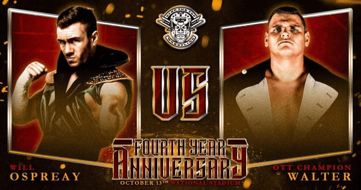 FREE MATCH | WALTER vs Will Ospreay - 4th Anniversary Show