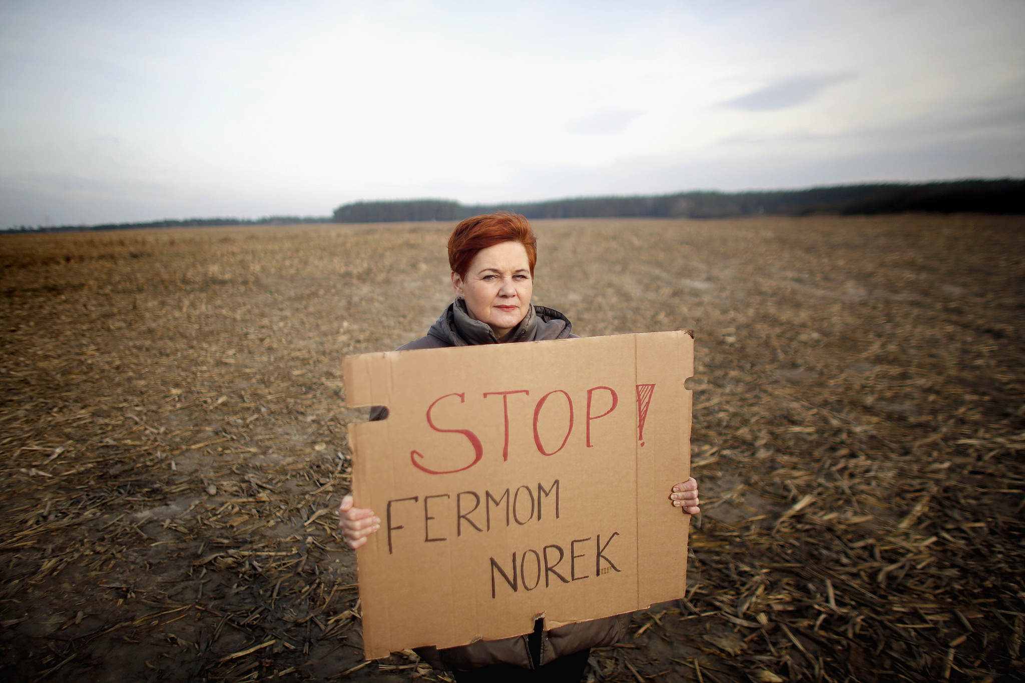 Protest przeciwko fermie norek Fermom Norek