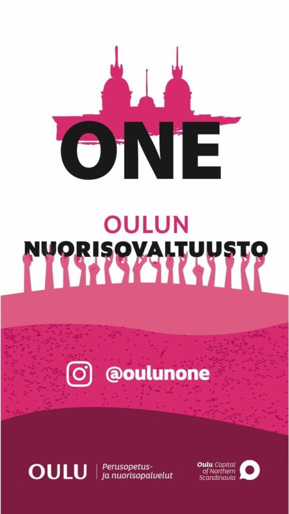 Nuorisovaltuusto ONEn logo.