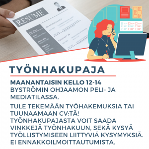 Työnhakupajan mainos