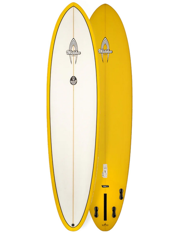 Walden Deviled Egg True Ride surfboard 7ft 10 FCS II - Yellow/White Walden Deviled Egg True Ride surfboard 7ft 10 FCS II - Yellow/White