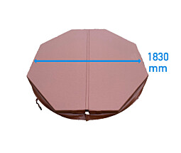 1.83 Metre (72'') Octagonal Hot Tub Cover (Brown)
