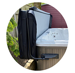 happy hot tubs side mount cover lifter