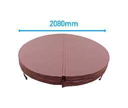 2.08 Metre (81.89'') Round Hot Tub Cover (Brown)