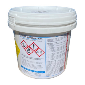 relax granular shock chlorine calcium hypochlorite 5kg