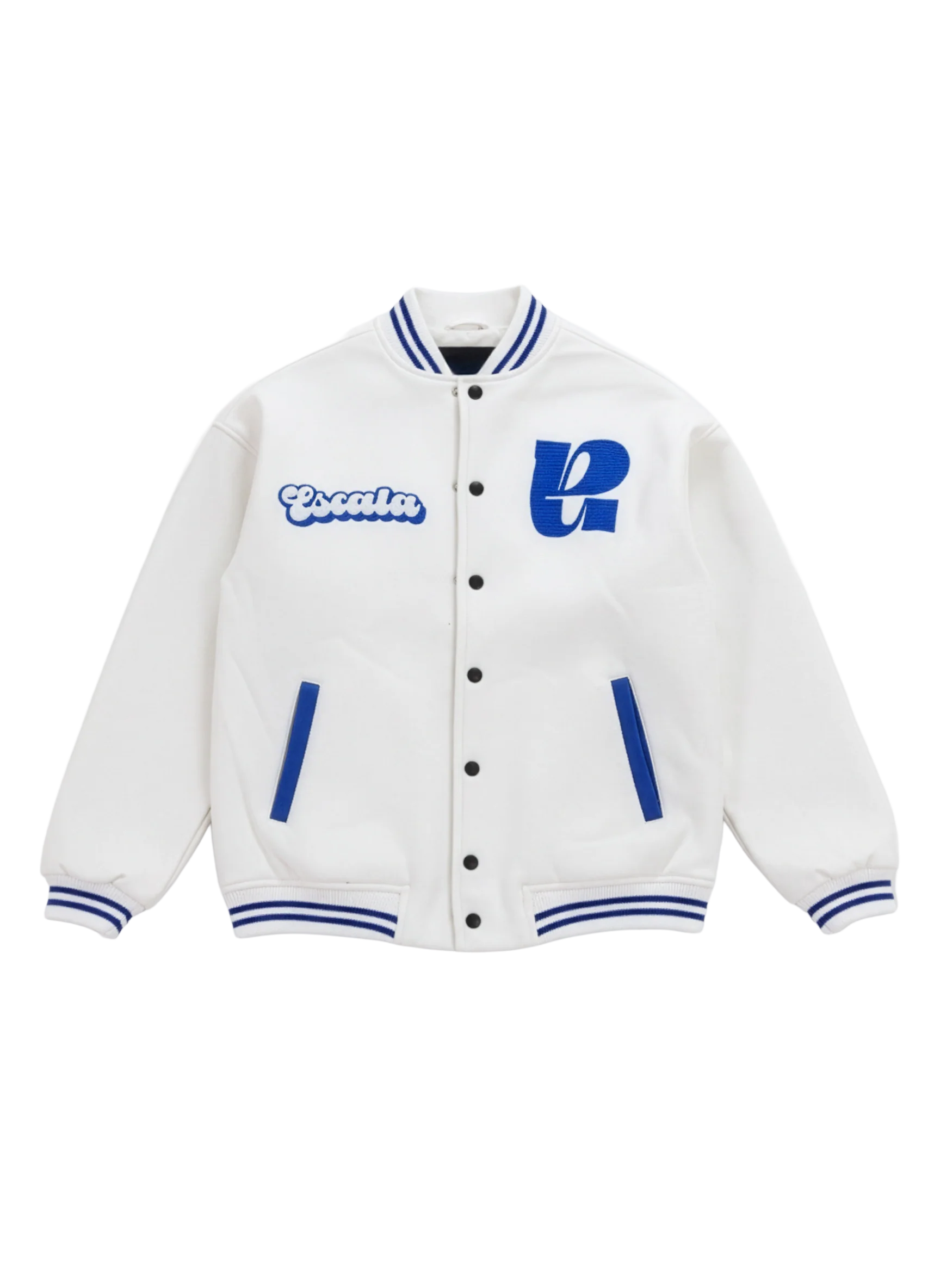 Auraholic White Varsity Jacket