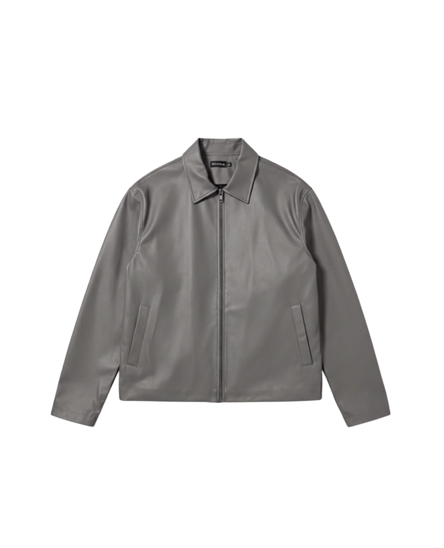 Grey Leather Jacket