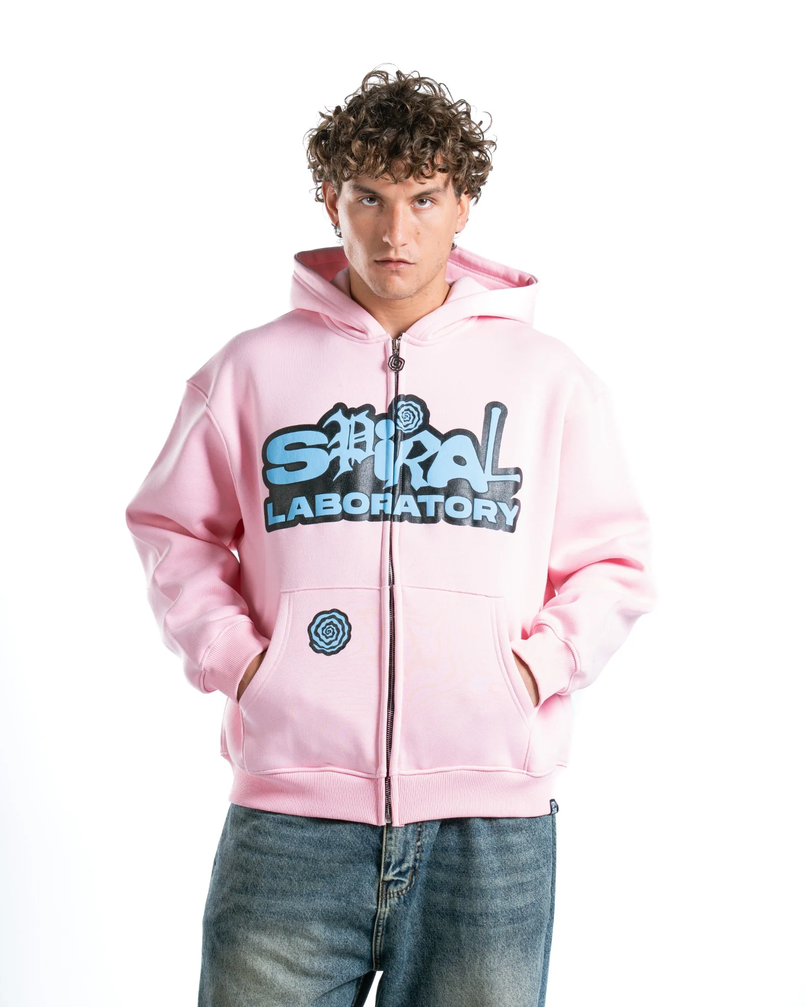 LABORATORY LIGHTPINK FULL ZIP-UP