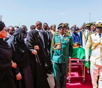 Former President, Buhari’s remains reaches his Daura home
