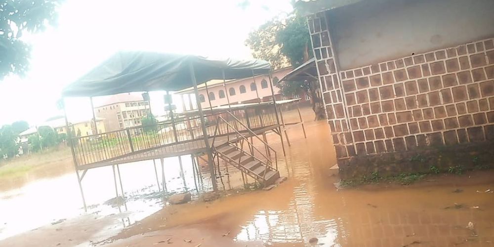 Flood Submerges Enugu Primary School