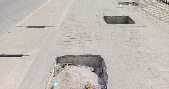 Lagos govt fixes open manhole after viral outcry