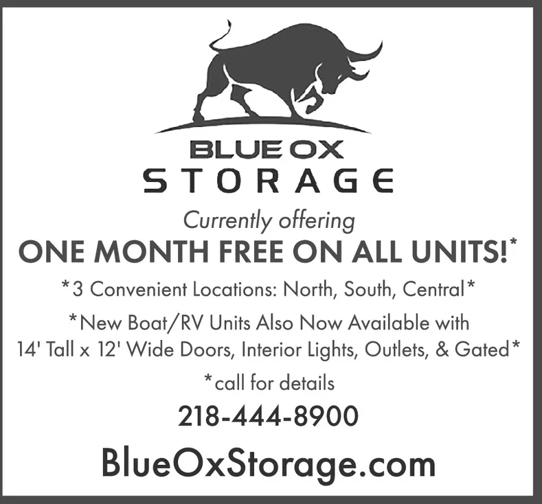 TUESDAY, JULY 2, 2024 Ad Blue Ox Storage North The Bemidji Pioneer