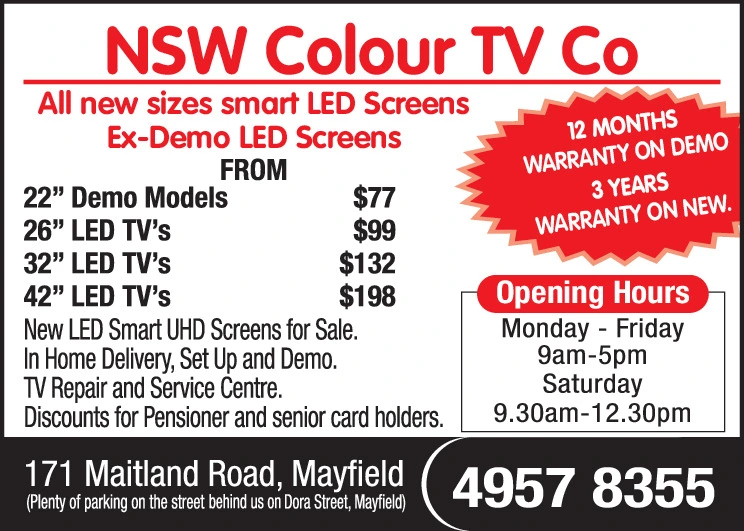 TUESDAY, JUNE 2, 2026 Ad - AUST COLOUR TV CO - Newcastle Herald