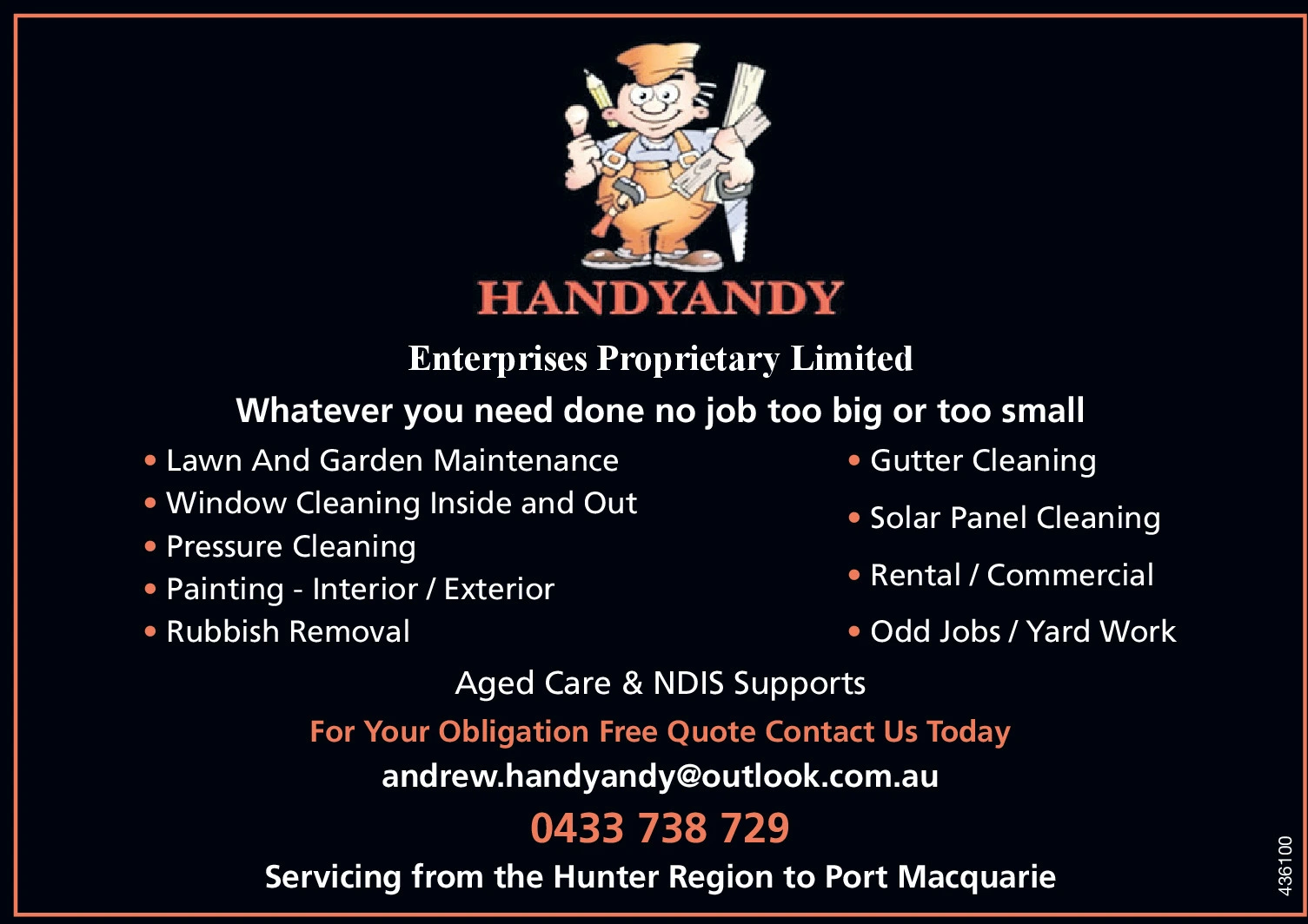 THURSDAY, JULY 16, 2026 Ad - HandyAndy - Newcastle Herald