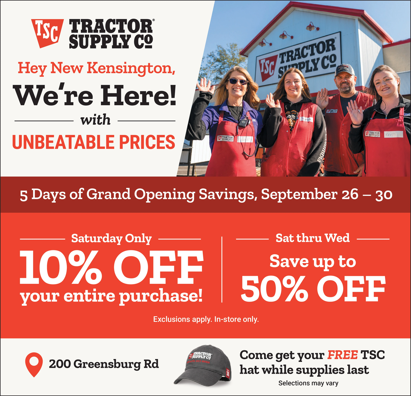 WEDNESDAY, SEPTEMBER 23, 2026 Ad - Tractor Supply Co - New Kensington - Tribune-...
