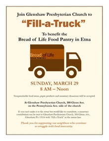 Fill-a-Truck at Glenshaw Presbyterian Church