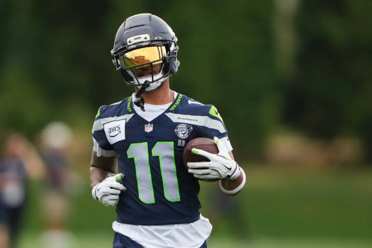jaxon smith njigba helmet signed Seattle Seahawks mini football proof  Coast to Coast Collectibles Memorabilia Seattle Seahawks wide receiver Jaxon