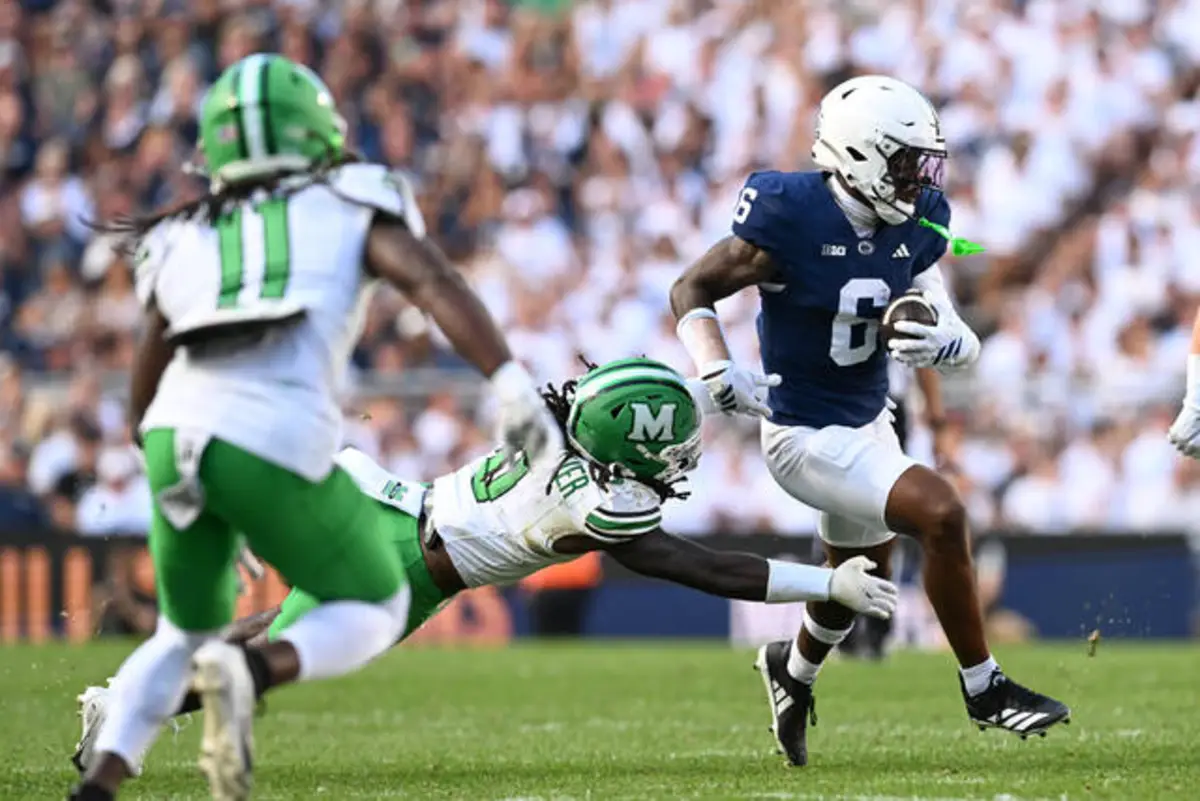 Howar Mat Penn State WR Koby Howard ‘dinged’ up, status unclear for Saturday