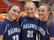‘Really special’: 3 Bernotas sisters team up for Baldwin girls basketball