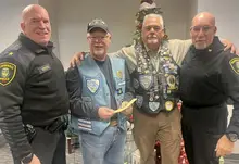 Aspinwall's Presents from Police toy drive recipient of hefty donation from Blue Knights