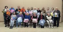 Ruthfred Acres Woman's Club crafters make blankets for foster children