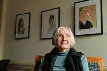 90-year-old artist paints portraits of caregivers who helped her recover at Plum retirement community