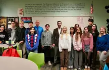 Deluzio shares challenges of politics, public service with Shaler Area’s newspaper staff