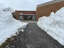 Tireless team effort: Crews from multiple North Allegheny departments work well in the snow
