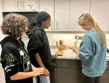 Thanksgiving food prep more than a meal for Gateway's family/consumer sciences students