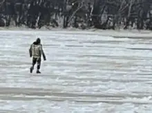 Man trying to flee police walks several miles up the frozen Allegheny River, authorities say