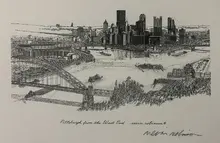 Prolific artist Nevin Robinson became household name by depicting familiar scenes