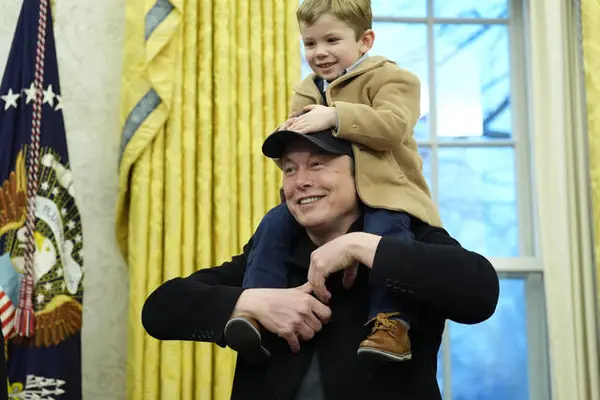 Elon Musk's son X causes stir in Oval Office with Trump