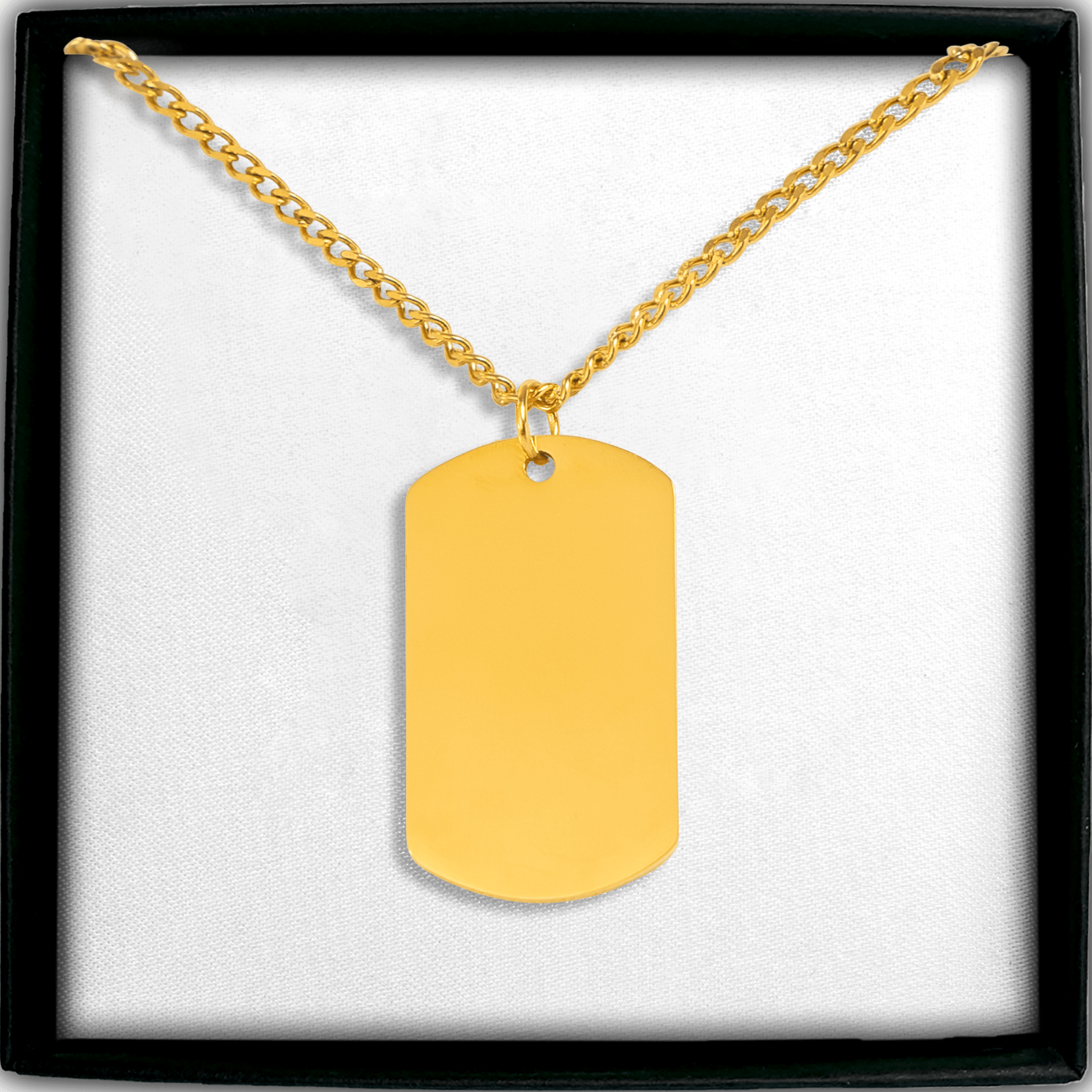 Cuban Tag Necklace - print on demand necklace