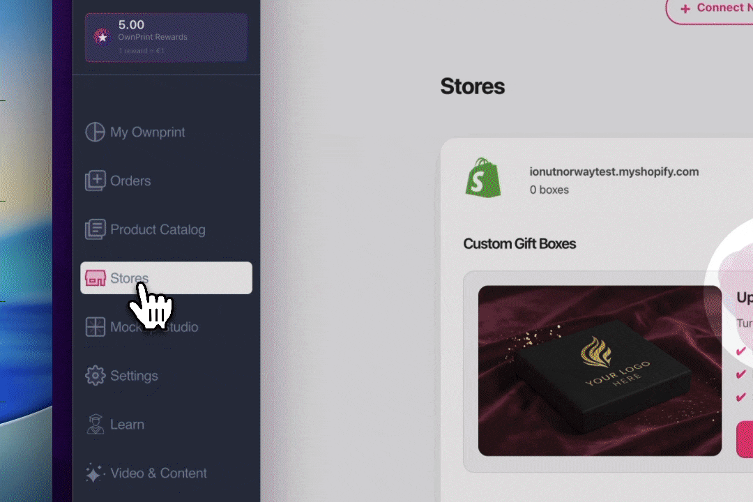 Bulk CSV order upload in OwnPrint dashboard
