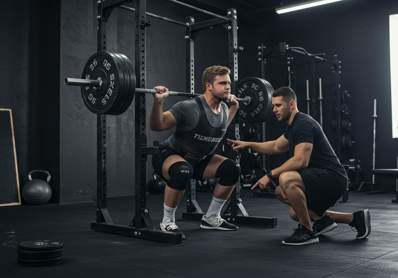 Blueprint: Narrow Squats for balanced legs and resilient knees