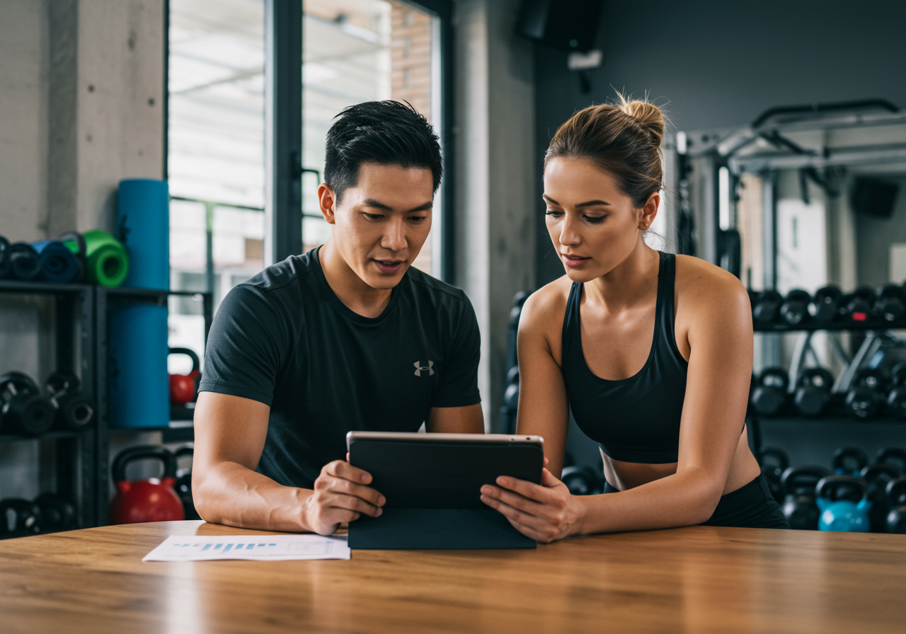 Twelve-week path with real tracking and nutrition