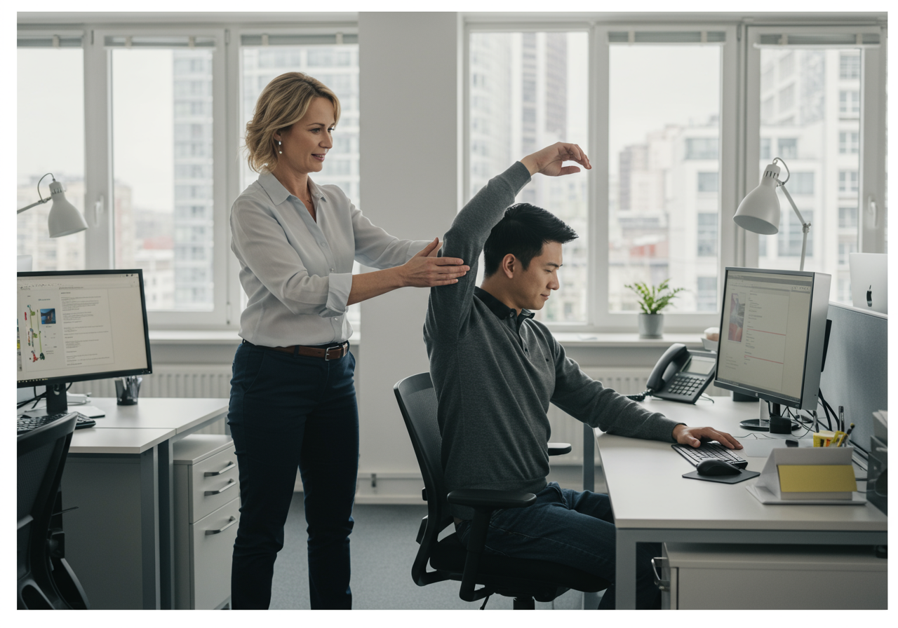 Beat desk stiffness with targeted daily mobility