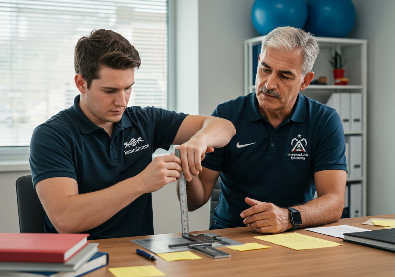 Step-by-step workstation setup and movement breaks