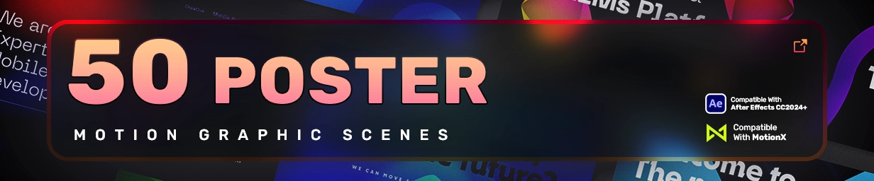50 Poster Scenes - After Effects - Feature