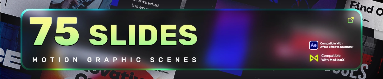 75 Slides Scenes - After Effects - Feature