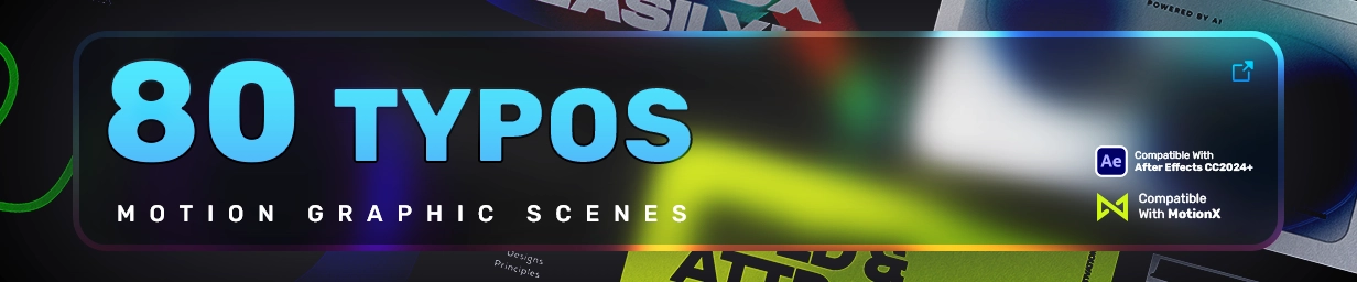 80 Typography Scenes - After Effects - Feature