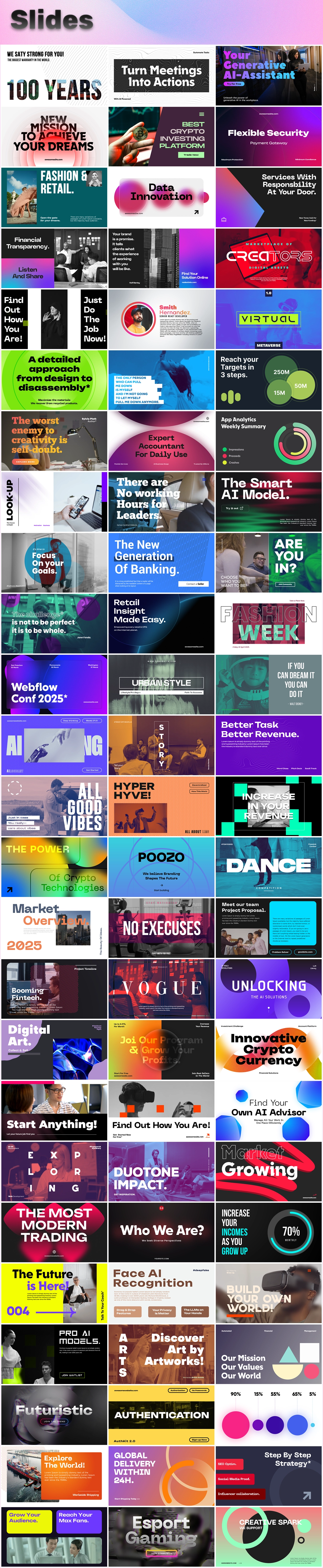 75 Slides Scenes - After Effects