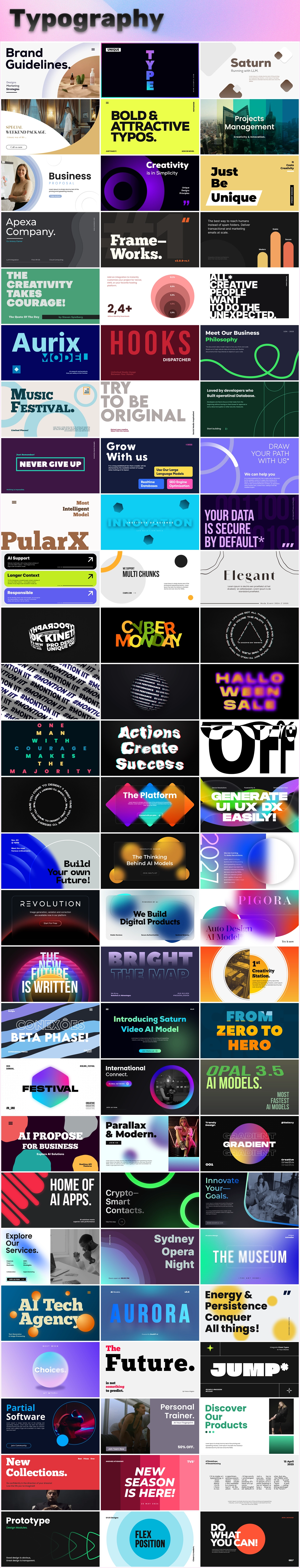 80 Typography Scenes - After Effects - Typography Scenes