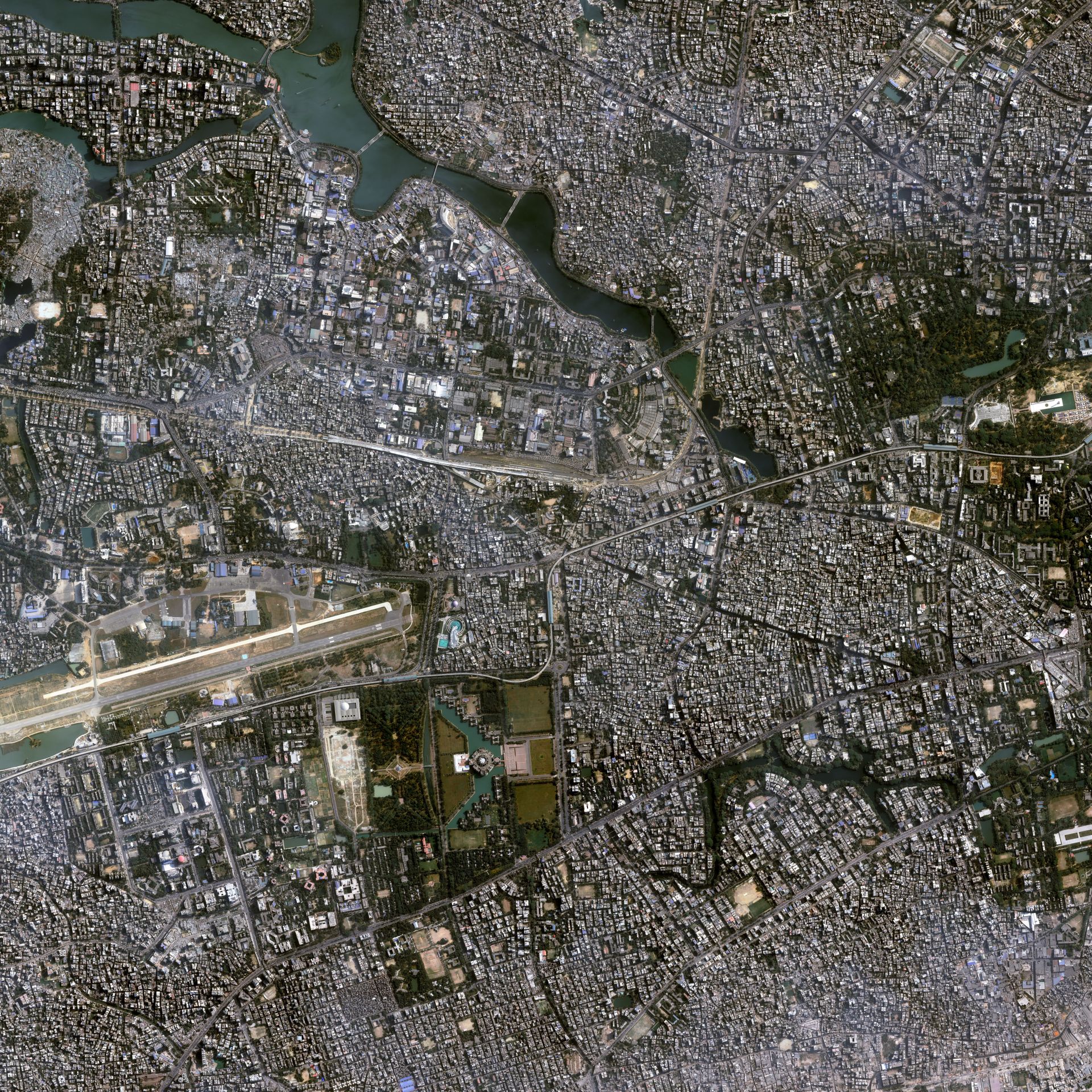 House of the Nation, Dhaka, Bangladesh, Very High-Resolution Satellite Image thumbnail