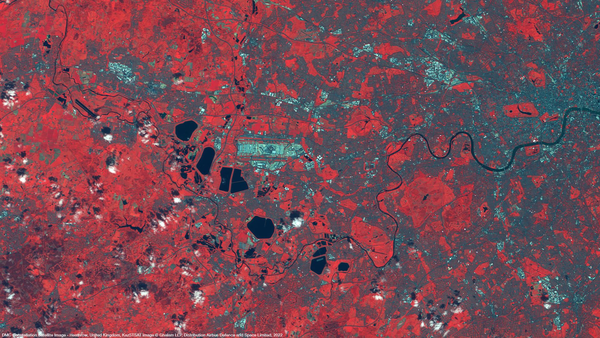 Heathrow Airport Satellite image from DMC Constellation thumbnail
