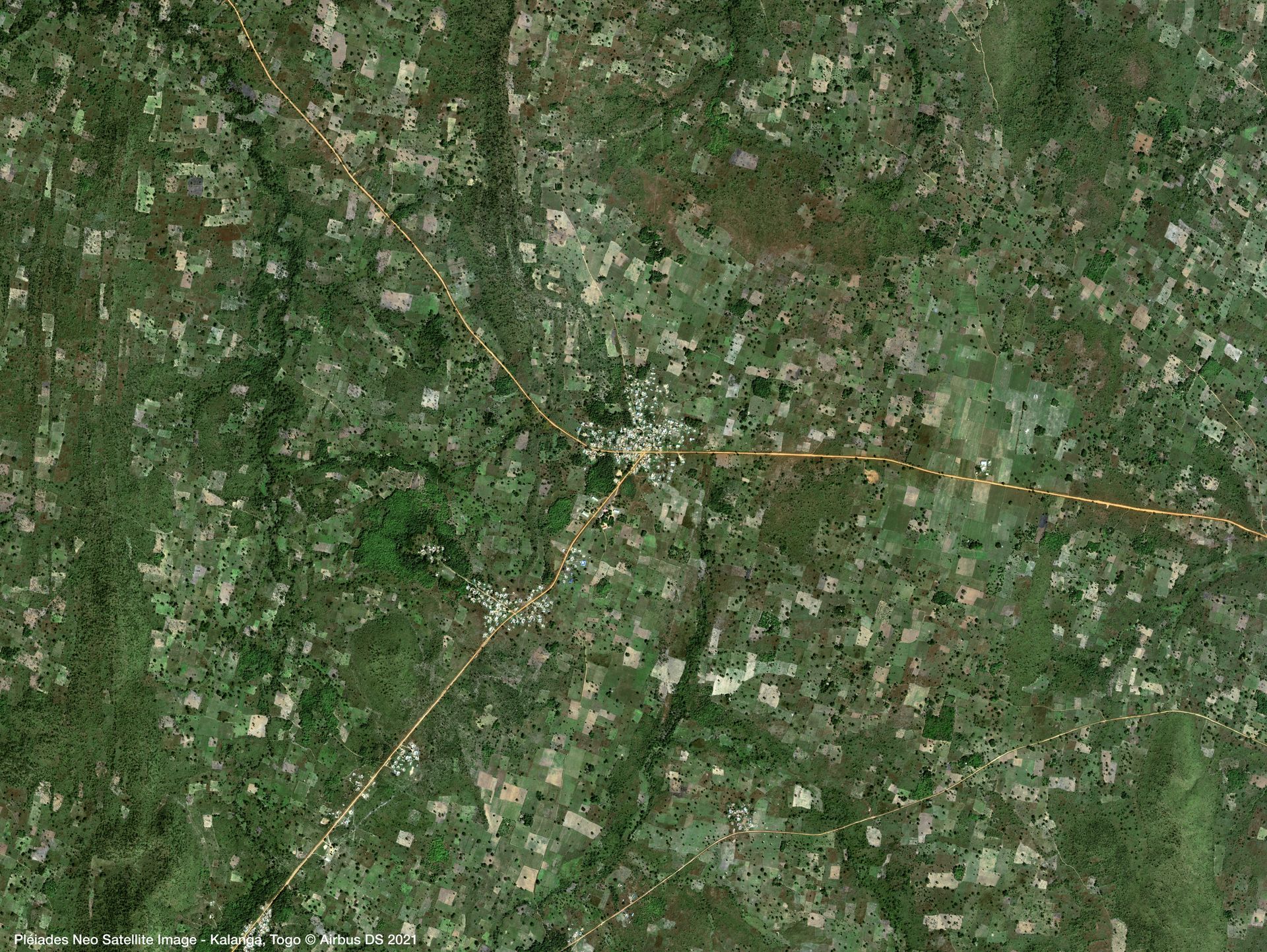 Yams in Togo Satellite image from Pléiades Neo thumbnail