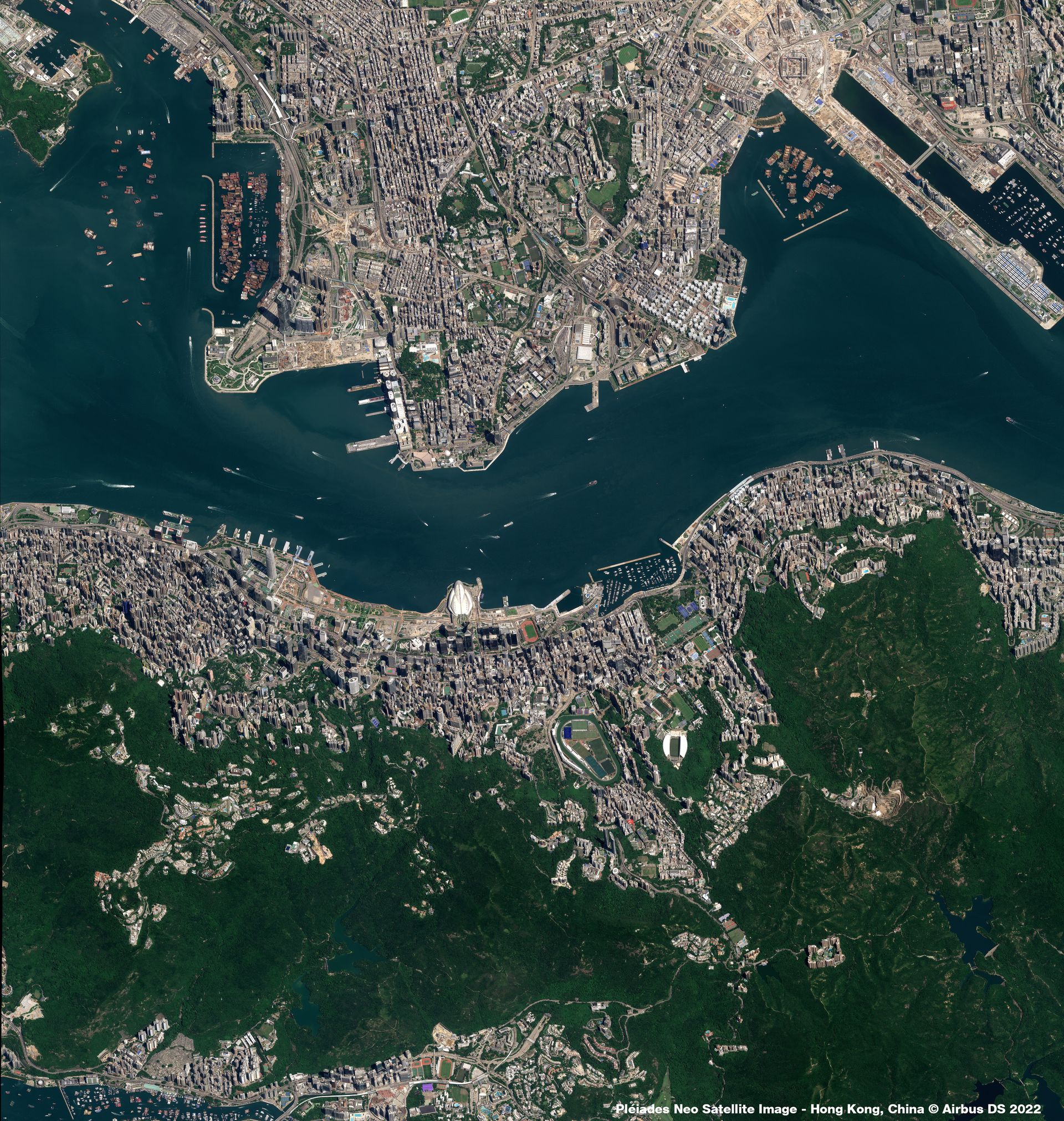 Hong-Kong, China Satellite image from Pléiades Neo thumbnail