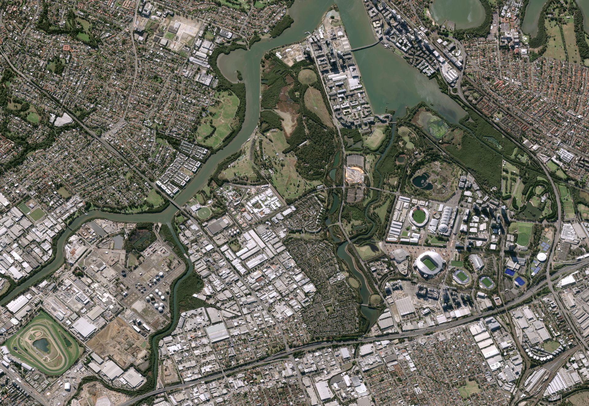 Accor Stadium in Sydney, Australia satellite image from Pléiades Neo thumbnail