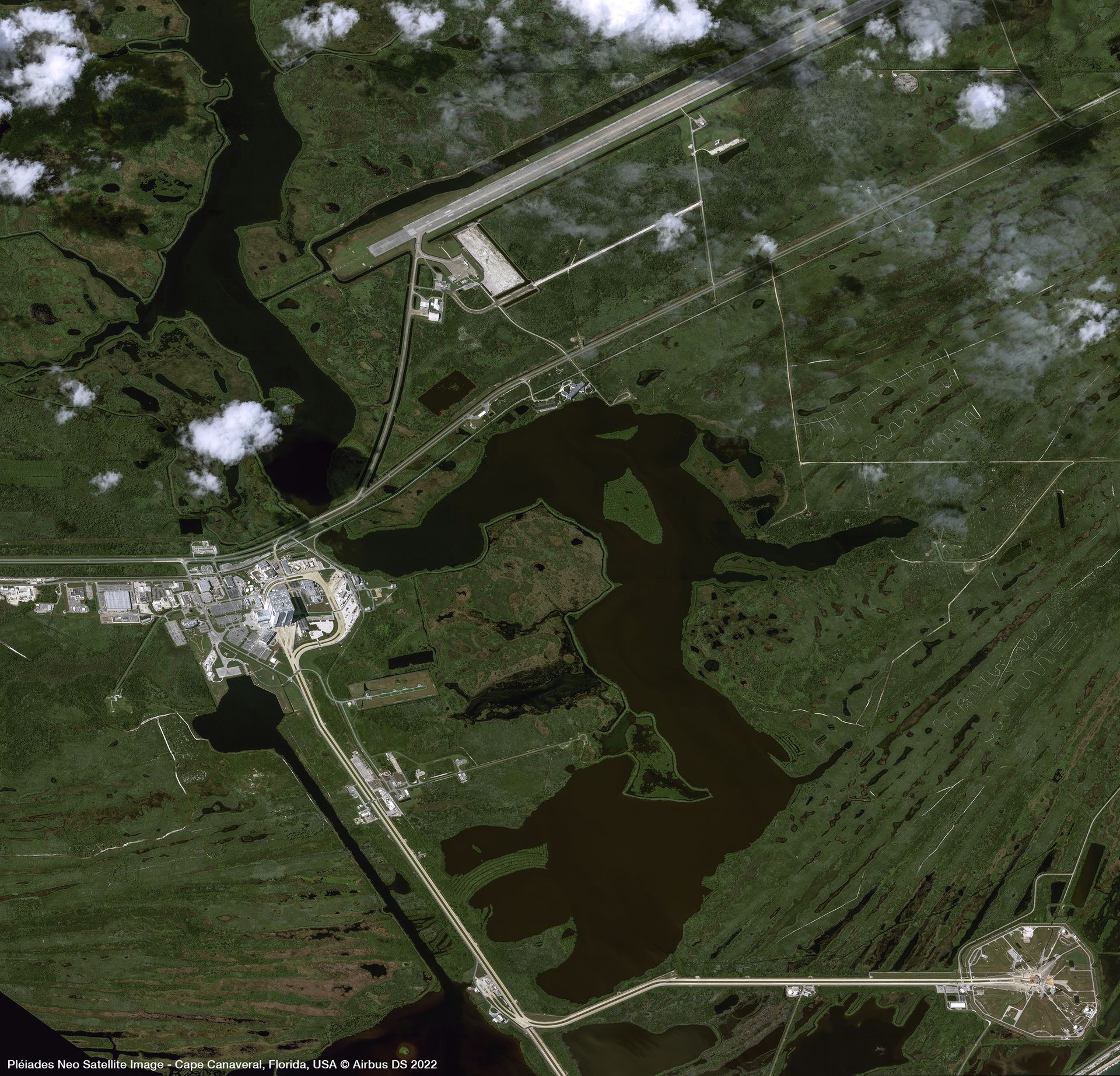 Kennedy Space Center, Cape Canaveral Satellite image from Pléiades Neo thumbnail