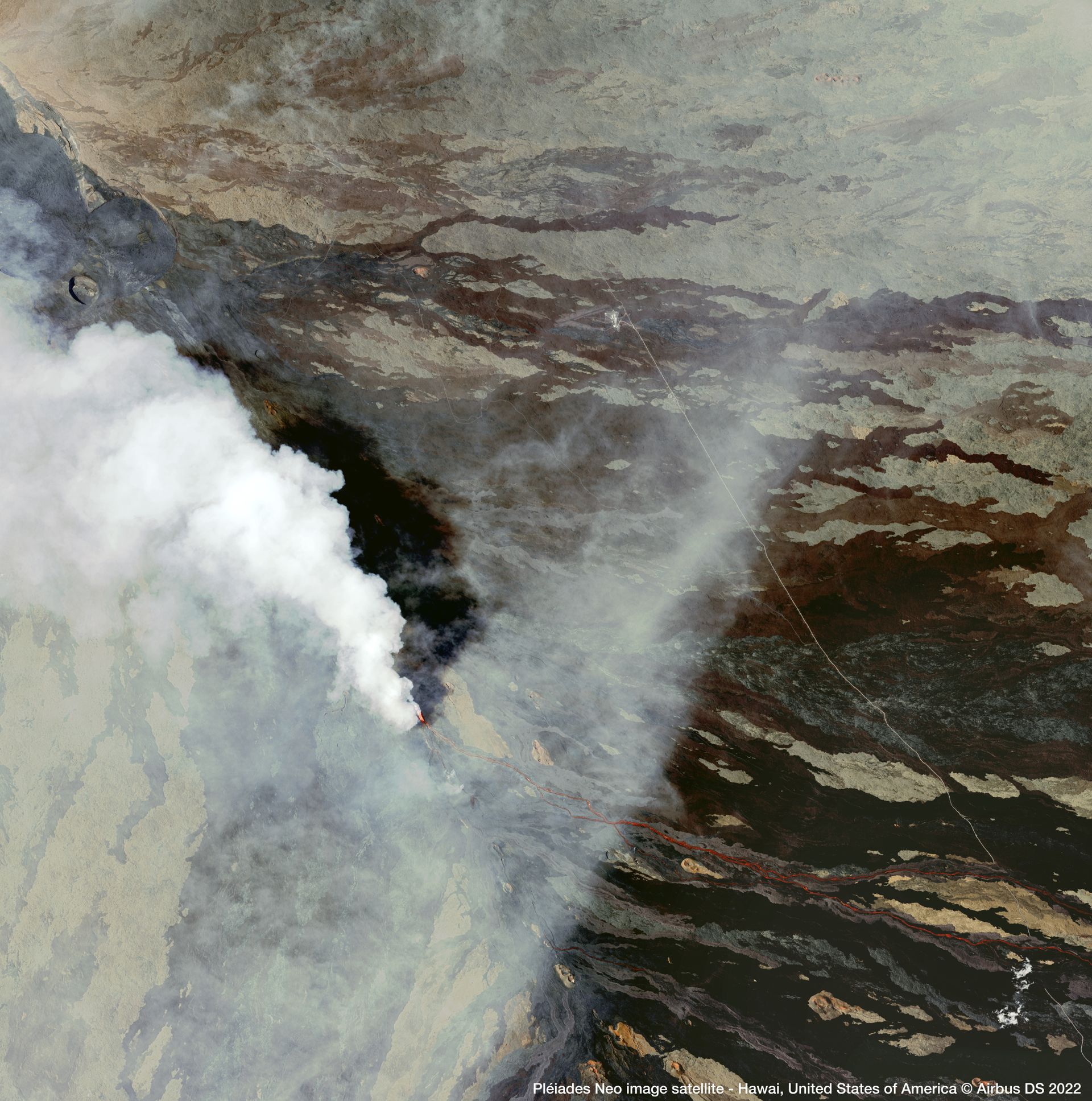 Mauna Loa volcano, Hawaï Satellite image from Pléiades Neo thumbnail